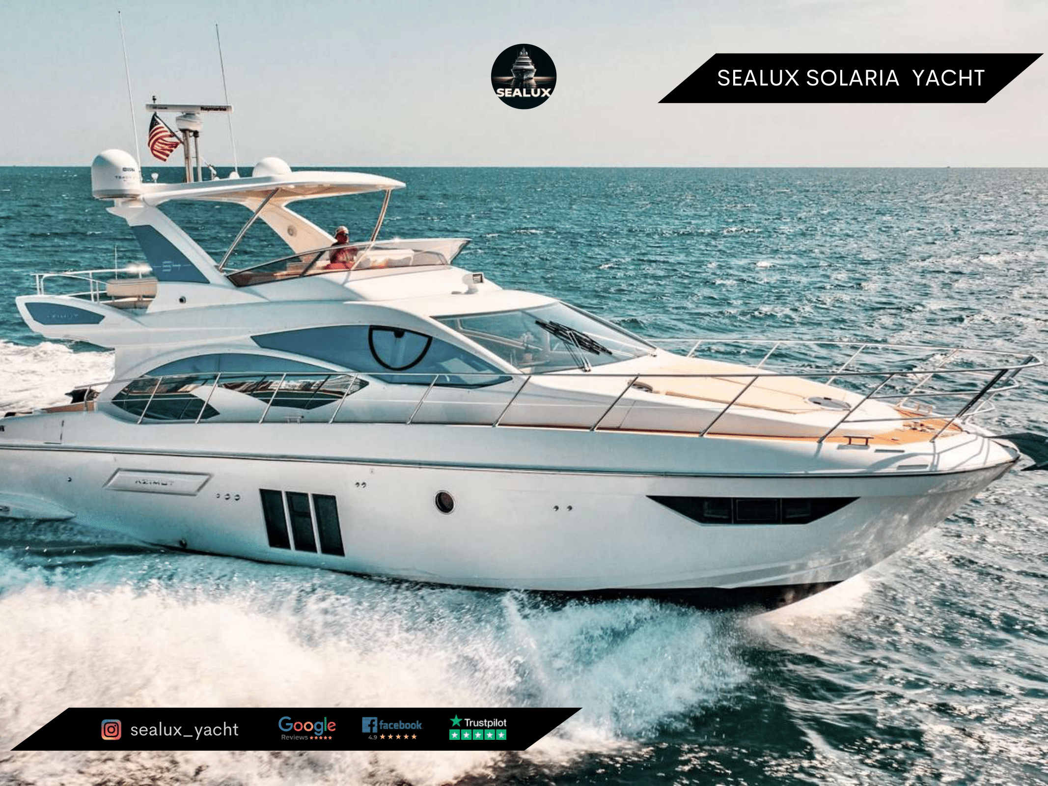 Azimut 55ft Yacht Rental Miami – Luxury Day Charter for 13 Guests